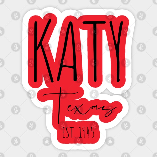 KATY Texas Sticker by Katy Heritage Society